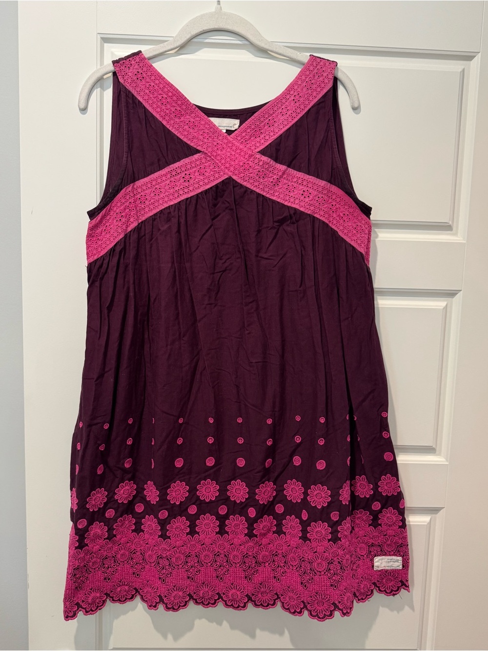 Odd Molly M (Size 2) Pink/Purple Lace Tunic